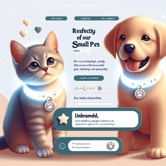 Small Pet Safety: Reflective AirTag Collars for Kittens & Puppies