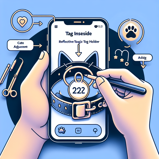 How to Install a Reflective AirTag Holder Inside a Cat Collar