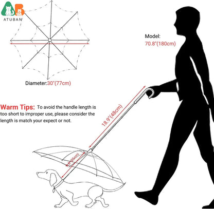 Dog Umbrella with Lead