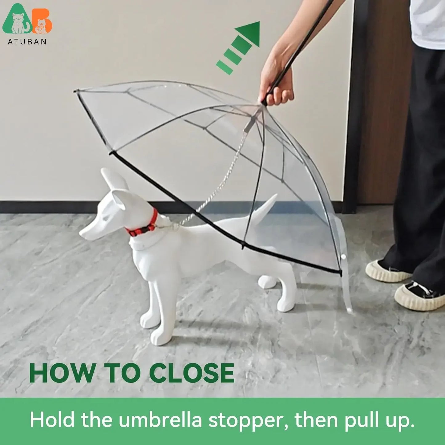 Dog Umbrella with Lead