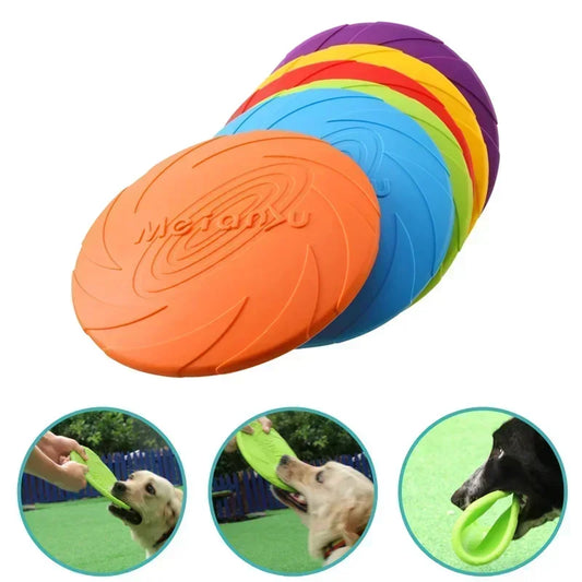 Multicolour Silicone Frisbee Dog Toy
