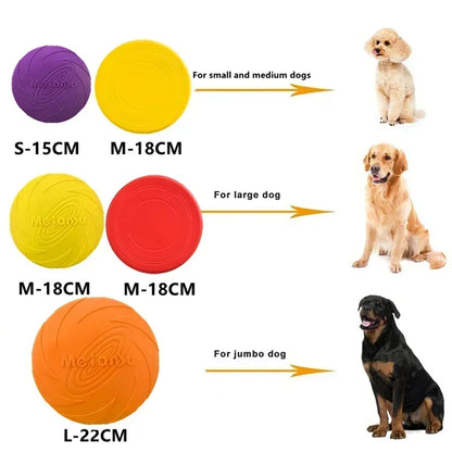 Multicolour Silicone Frisbee Dog Toy
