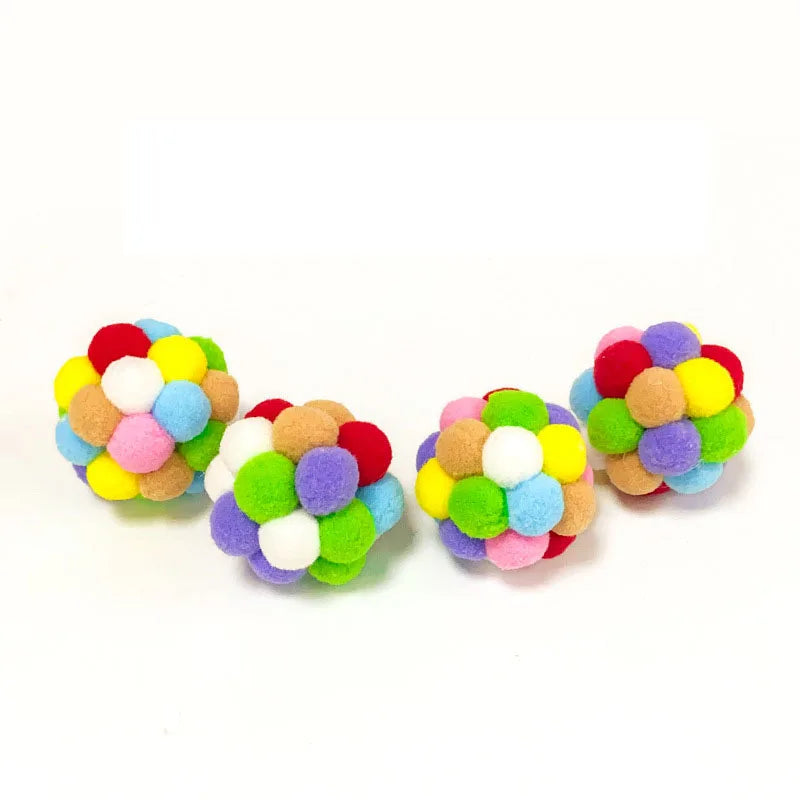 Cat Pom Pom Balls with Bells