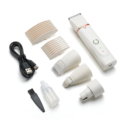 4-In-1 Electric Pet Grooming Tool Set - USB Rechargeable