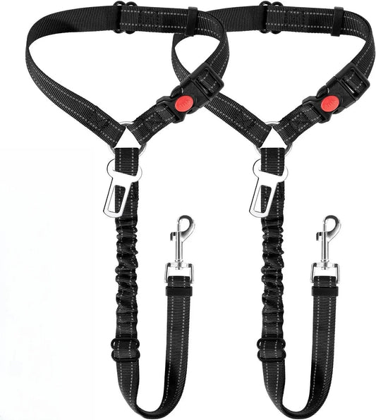 Seat Belt for Dogs with Anti Shock Elastic Bungee Buffer