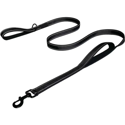 180Cm Double Handle Dog Leash, Double-Sided Reflective Night Safety, Suitable for Small to Medium Dogs