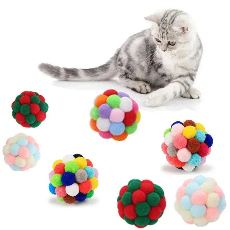 Cat Pom Pom Balls with Bells