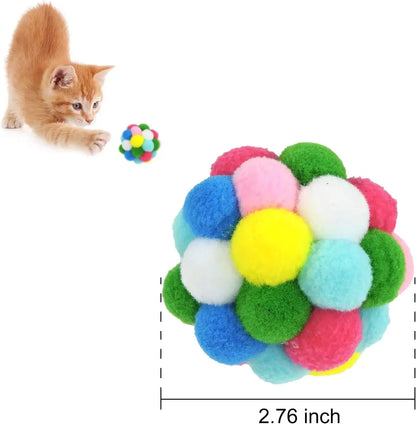 Cat Pom Pom Balls with Bells