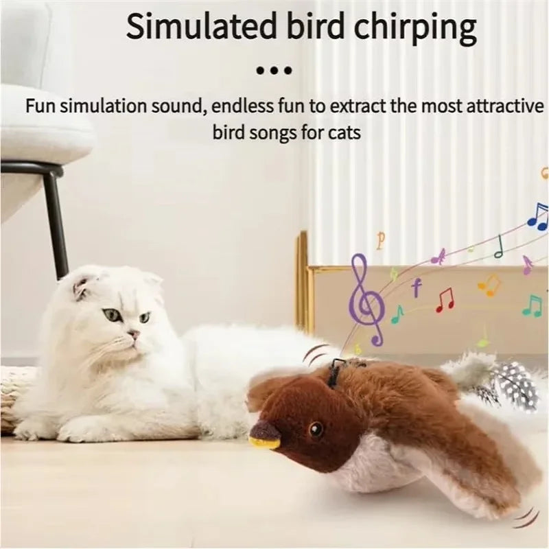 Touch Activated Flapping Fluffy Bird
